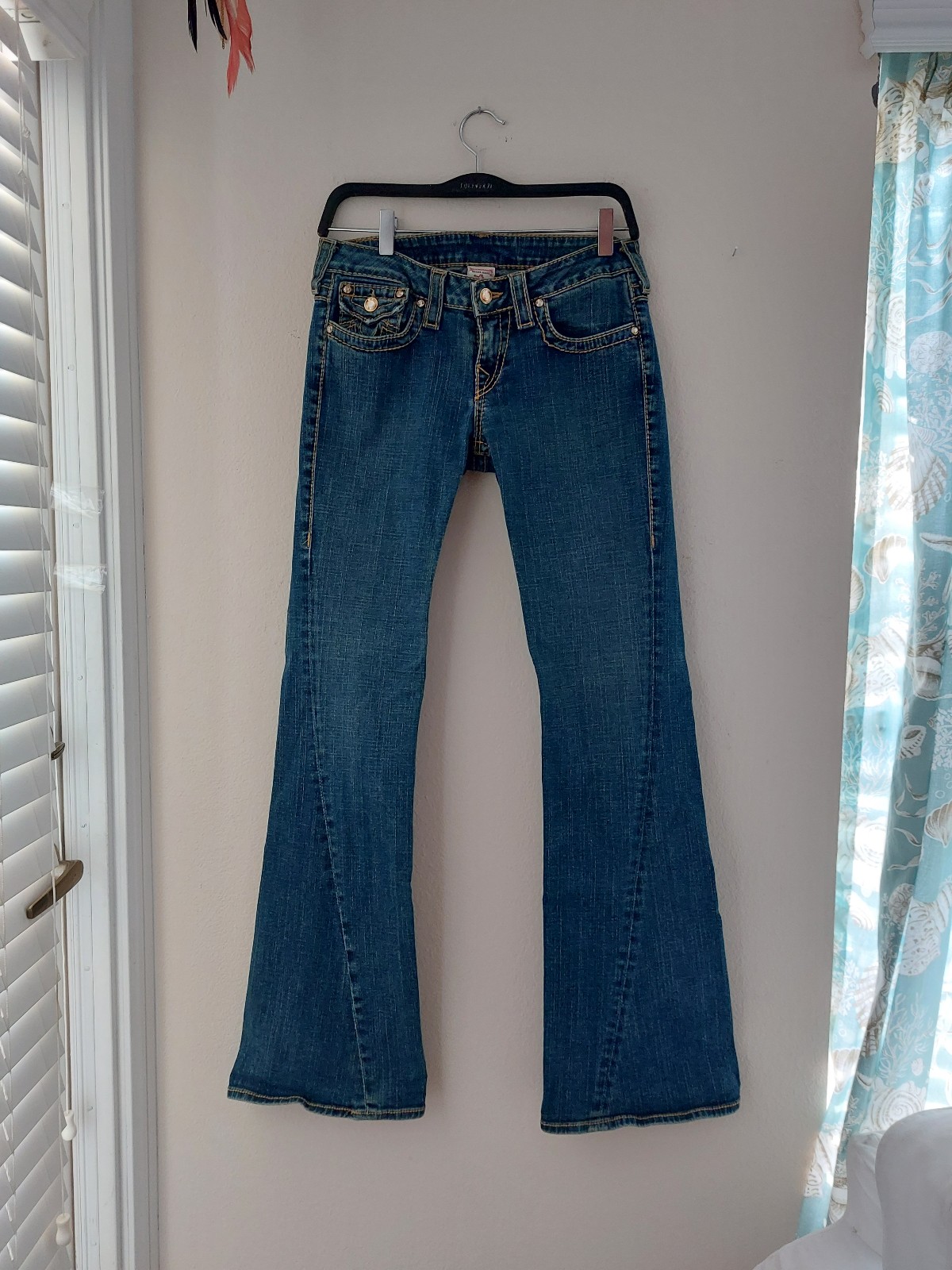 TRUE RELIGION BILLY JEAN DISCO FLARED RETRO JEANS