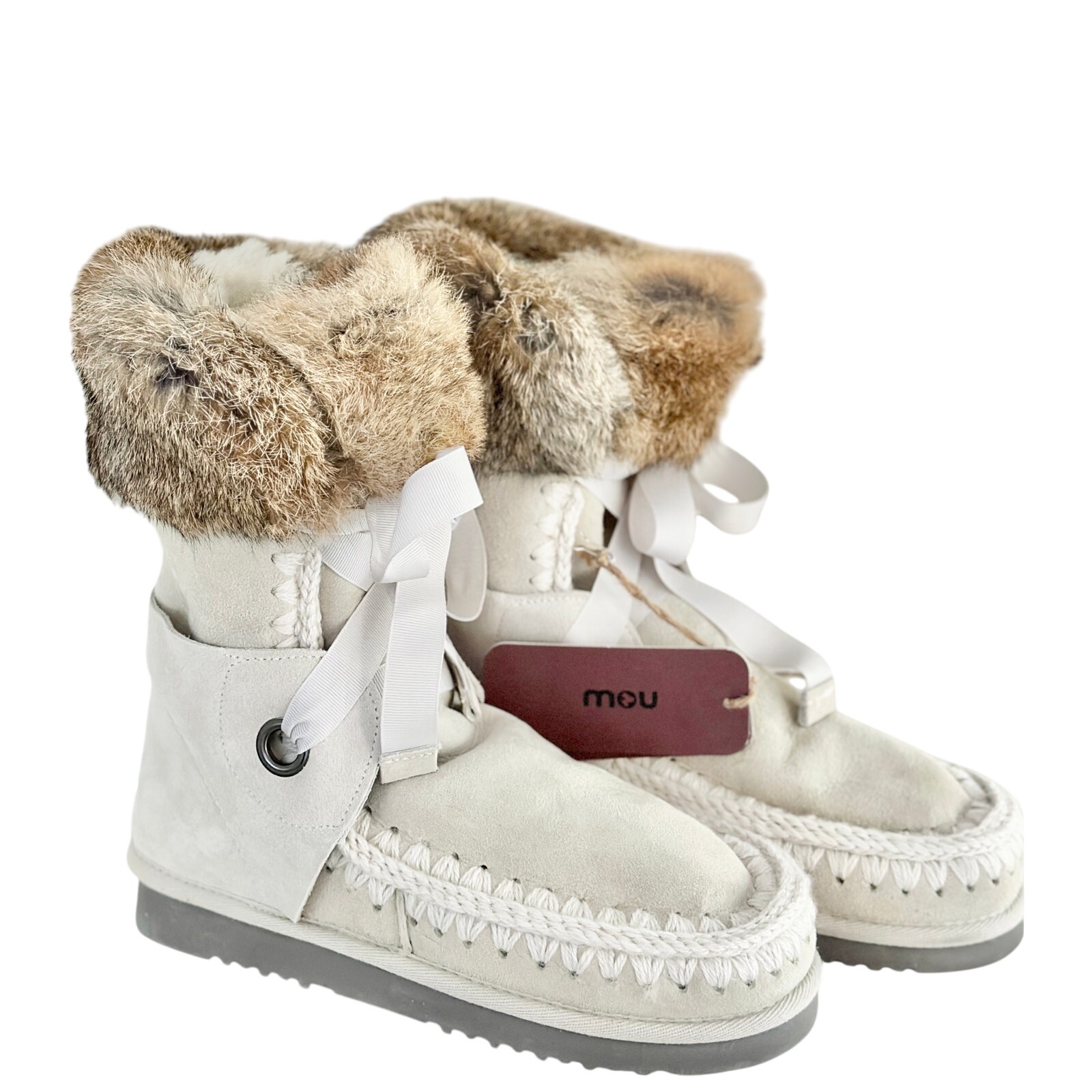 MOU Eskimo Lace & Fur Boots Free People Anthropologie