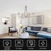 Chandelier Crystal, Brushed Nickel
