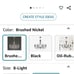 Chandelier Crystal, Brushed Nickel