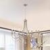 Chandelier Crystal, Brushed Nickel