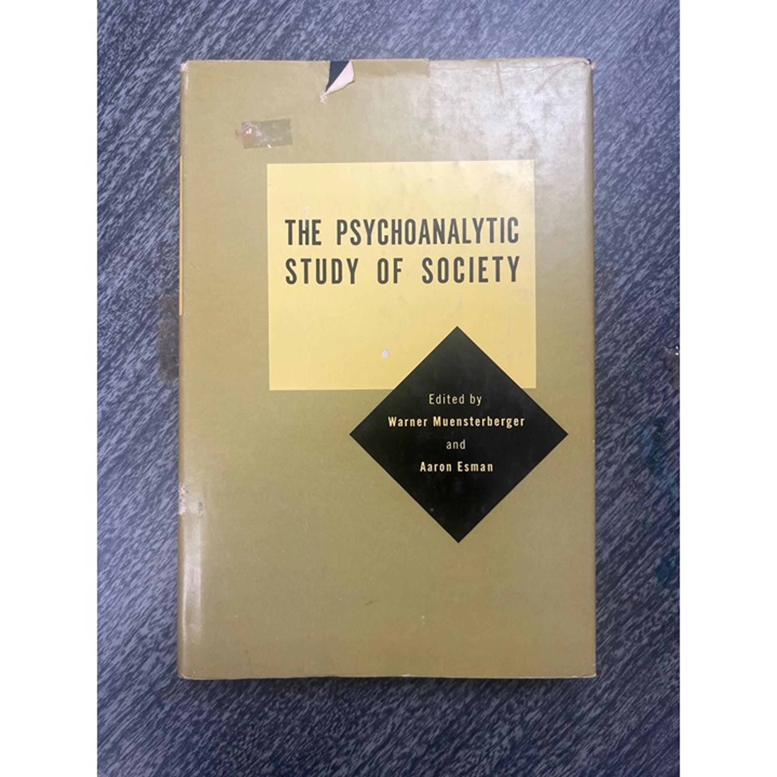The Psychoanalytic Study of Society Muensterberger 1972 Psychoanalysis Freud VTG