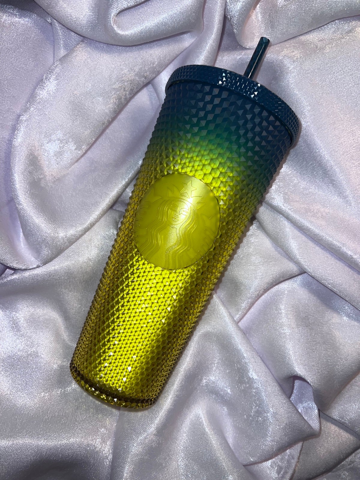Starbucks lemongrass Ombre Studded Cup Fall 2023
