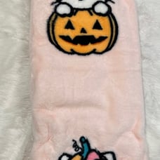 Pink Hello Kitty Halloween Faux Rabbit Fur Throw Blanket