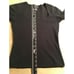 INC INTERNATIONAL CONCEPTS Pre-Owned Scoop Neck Knit Top, BLACK, Size S