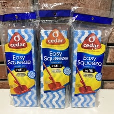 O Cedar EASY SQUEEZE Mop REFILL Microfiber Wave Sponge Discontinued Lot of 3