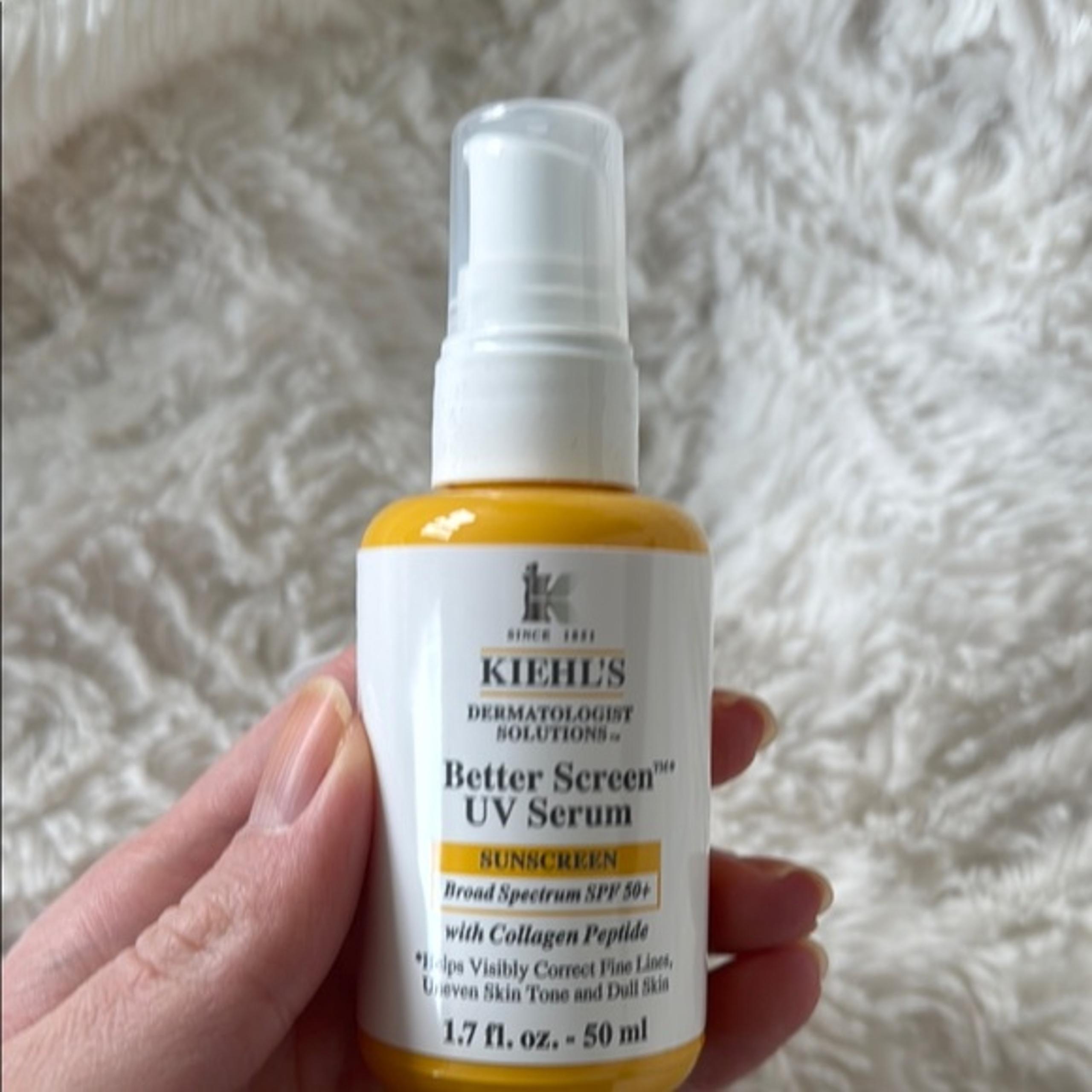 NEW | Kiehl's Better Screen UV Serum with White and Yellow Design