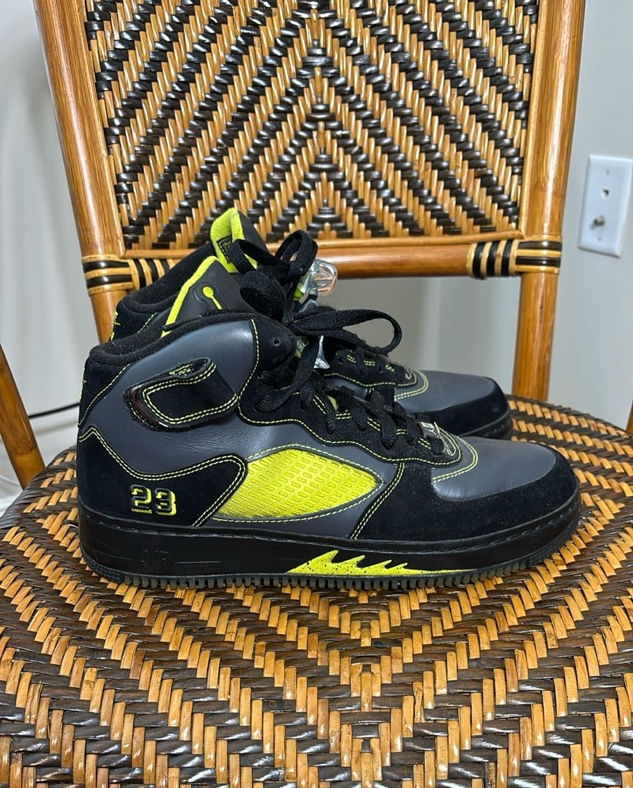 Jordan Force Fusion 5 Black Bright Cactus 322882-031