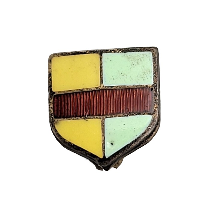 Vintage Alpha Gamma Delta Pledge Enamel Pin Badge Crest Shield Badge
