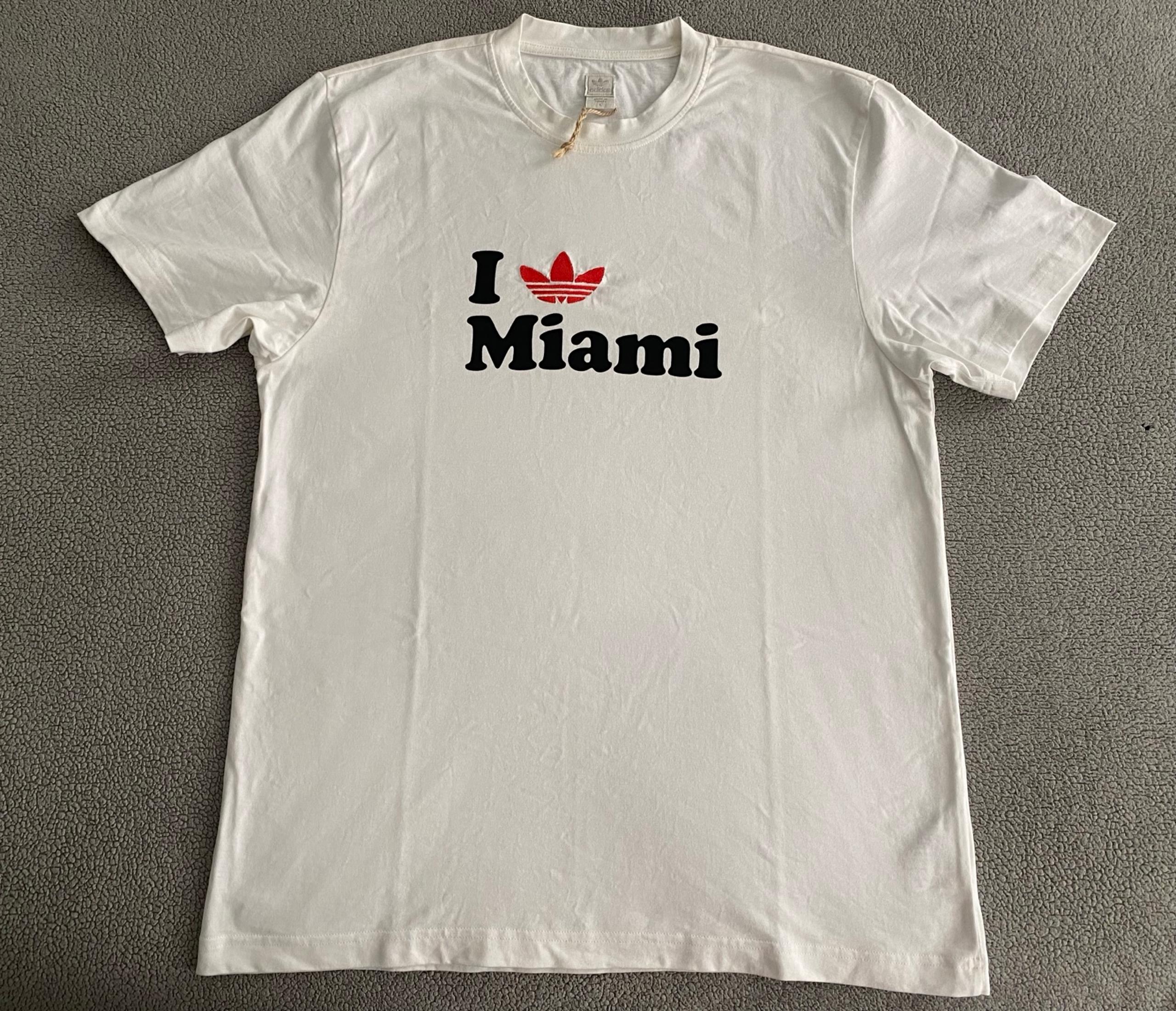 ADIDAS ORIGINALS I LOVE MIAMI T-SHIRT LARGE MEN