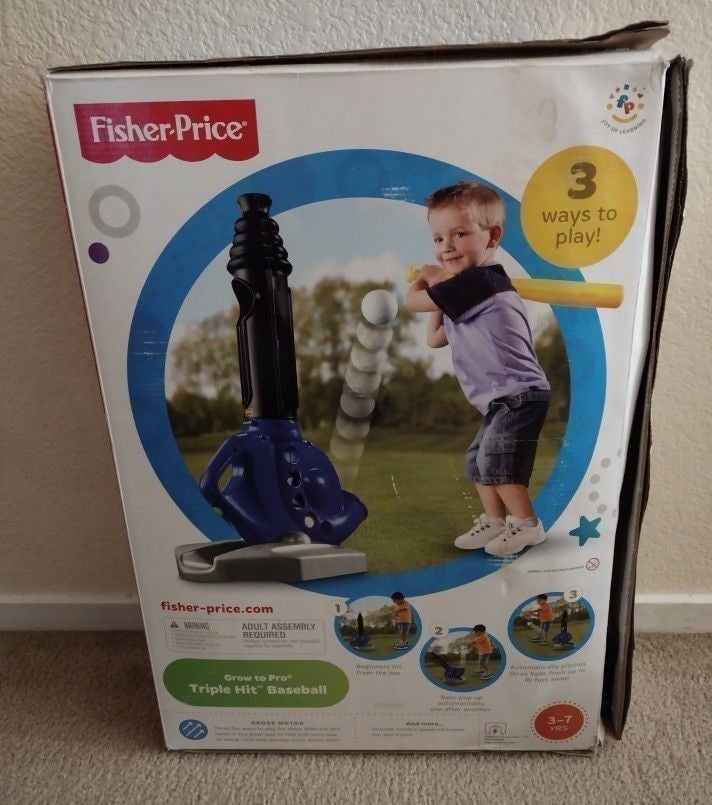 Vintage Fisher Price I Can Play Triple Hit Baseball