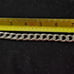 VINTAGE Sterling silver Victorian repousse padlock heart curb link bracelet 8 L