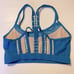 Weissman Balera dance teal sport Mesh Strappy Bra Top crop rhinestone MT10874 SA