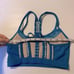 Weissman Balera dance teal sport Mesh Strappy Bra Top crop rhinestone MT10874 SA