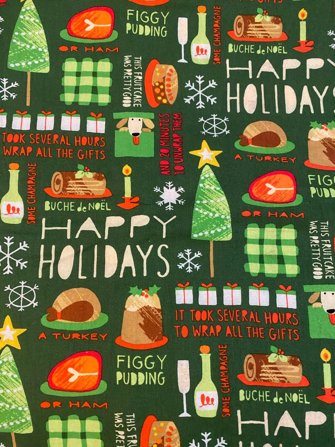 #30 Happy Holidays Fabric