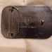 Vintage wood inlay of Jesus belt buckle