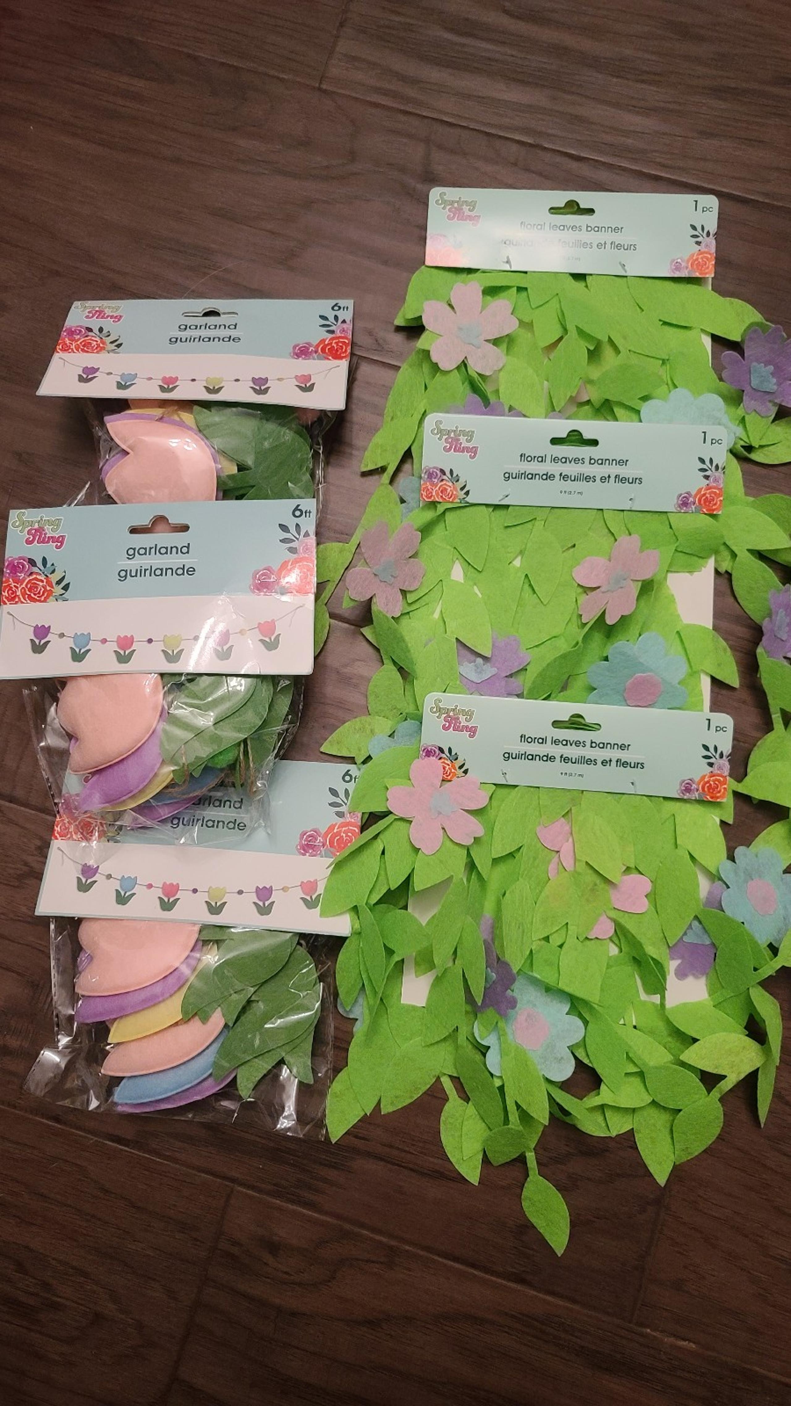 Flower and Butterfly garland - Alice in Wonderland, Fairy decor