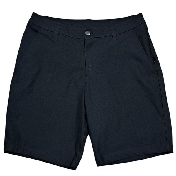 Lululemon Mens Commission Short Relaxed Warpstreme Performance Golf Sz 29 Black