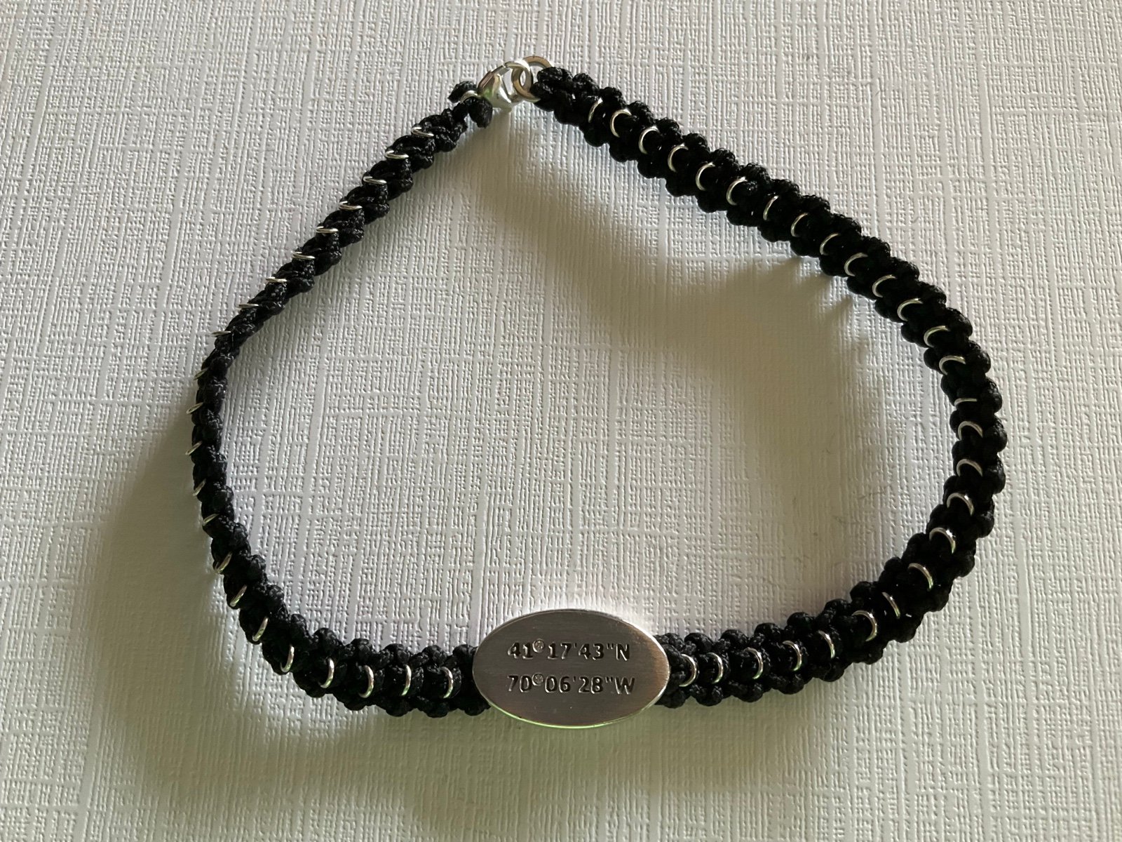 Melissa Dudley Sterling Silver Reversible Nantucket Woven Necklace