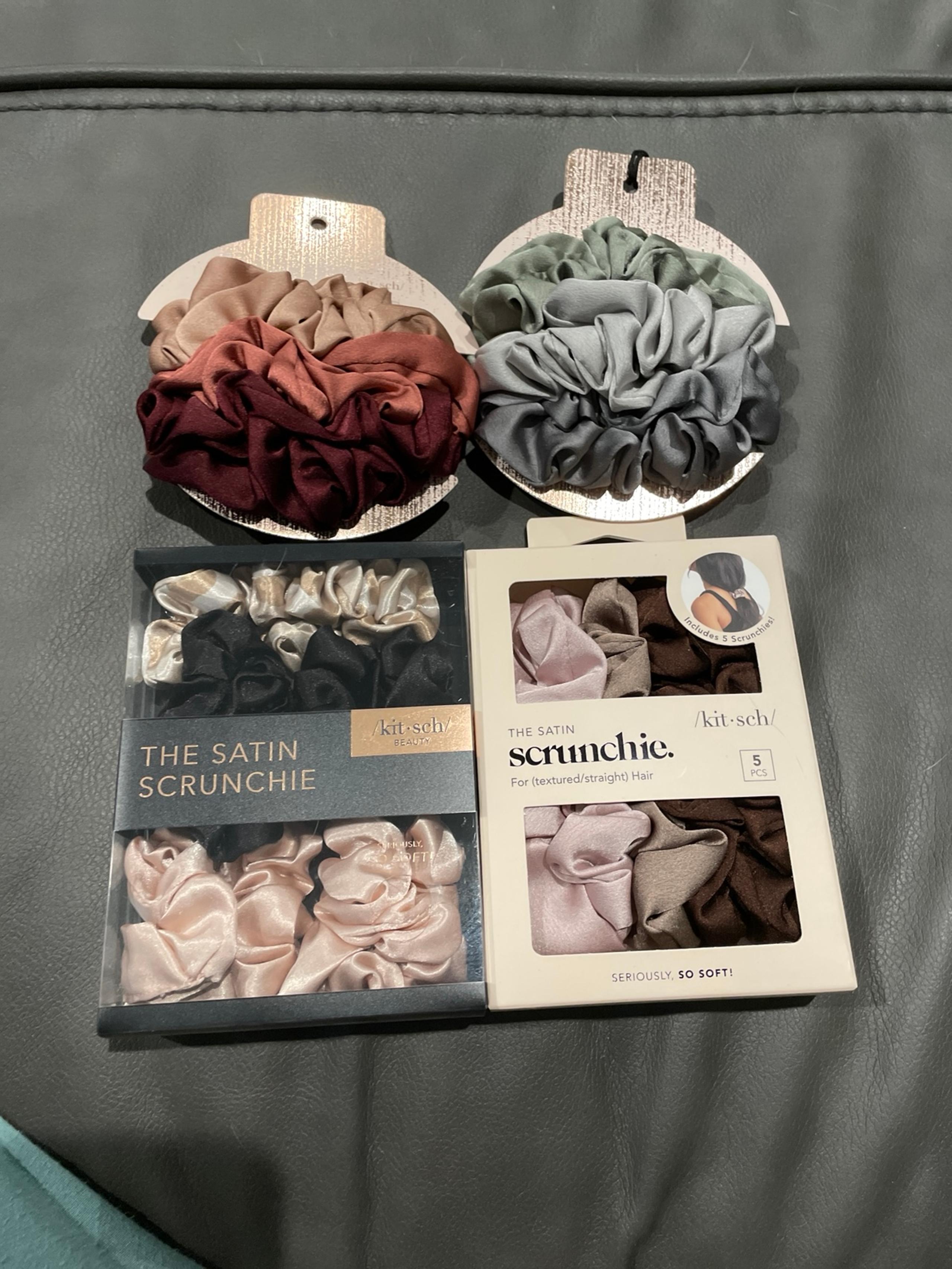 Kitsch Satin Hair Scrunchies (4 Packs)