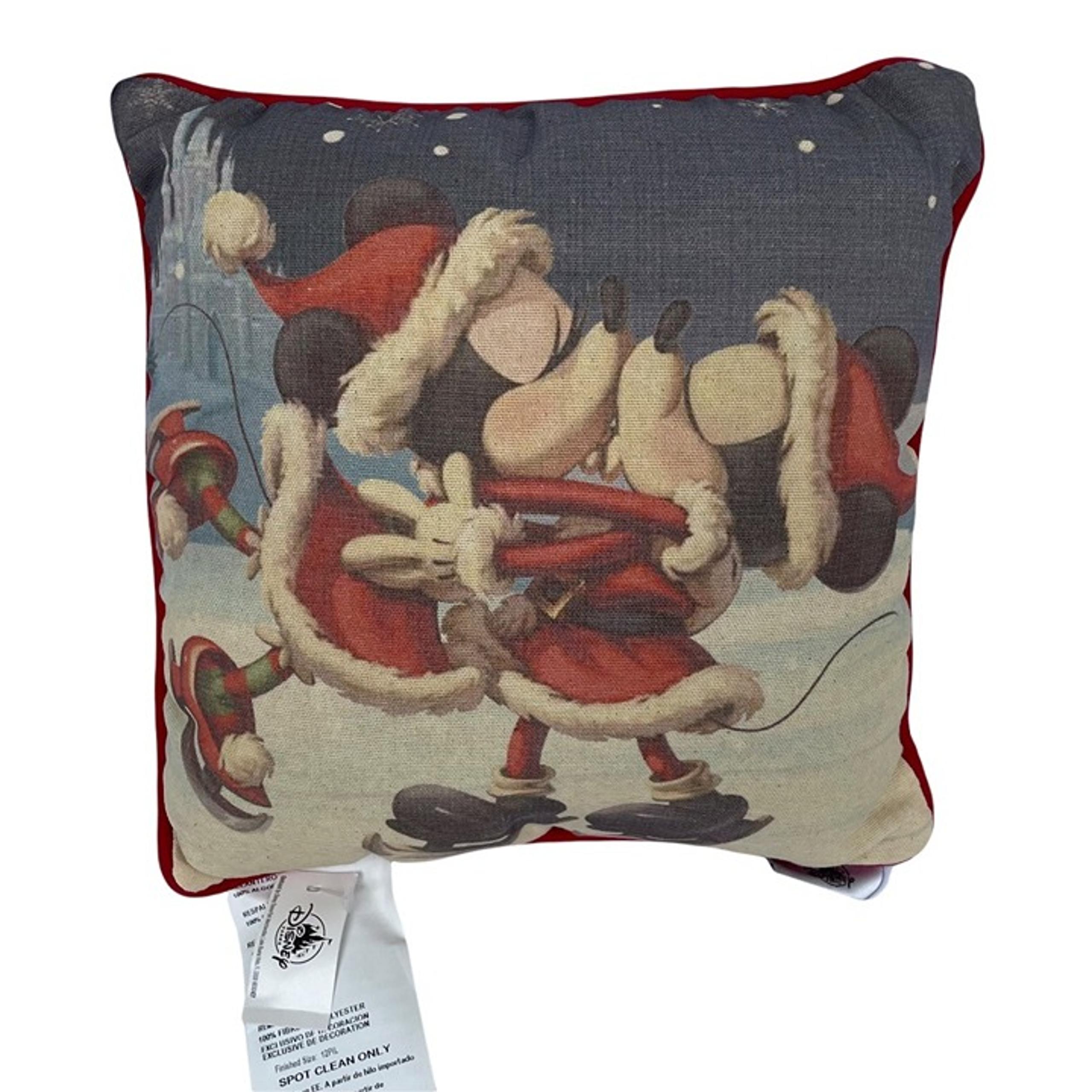 Parks Mickey and Minnie Mouse Holiday Cheer Pillow - Disney
