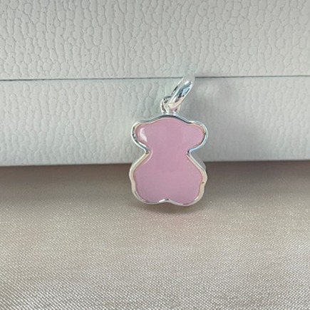 TOUS Charm Silver New Color Pendant with Quartzite for Necklace / Choker Dangle