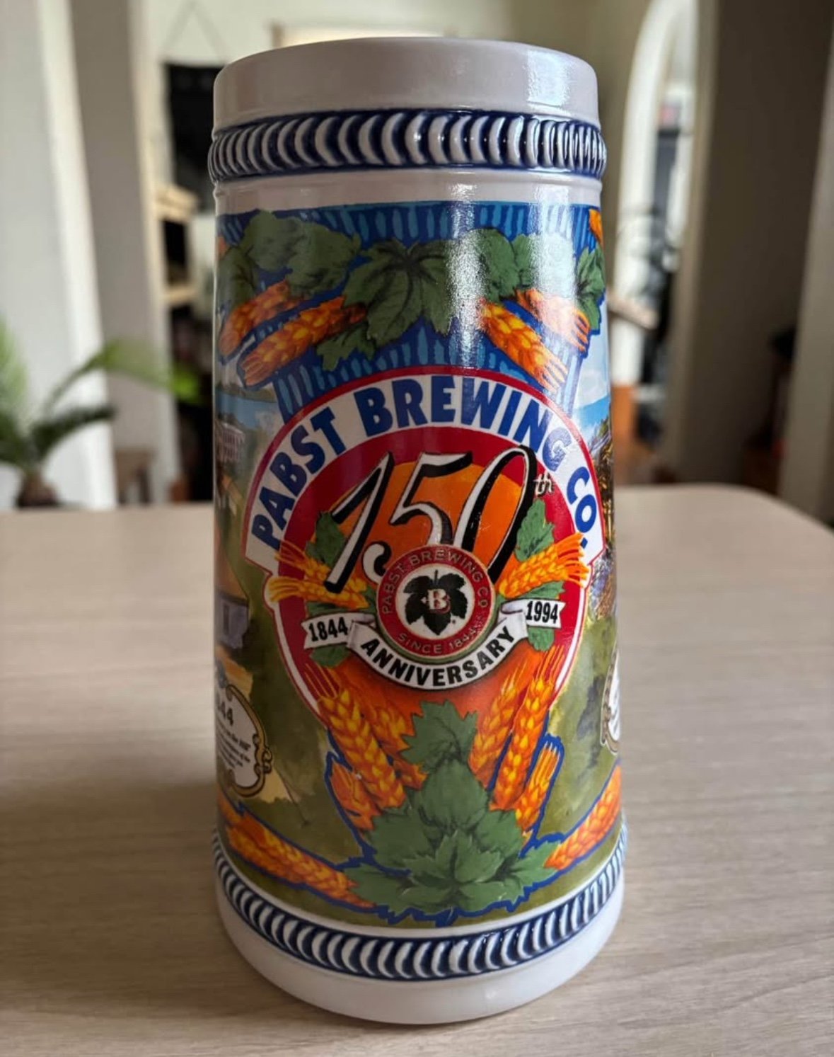 1994 Pabst Brewing Company 150th Anniversary Beer Stein #2109