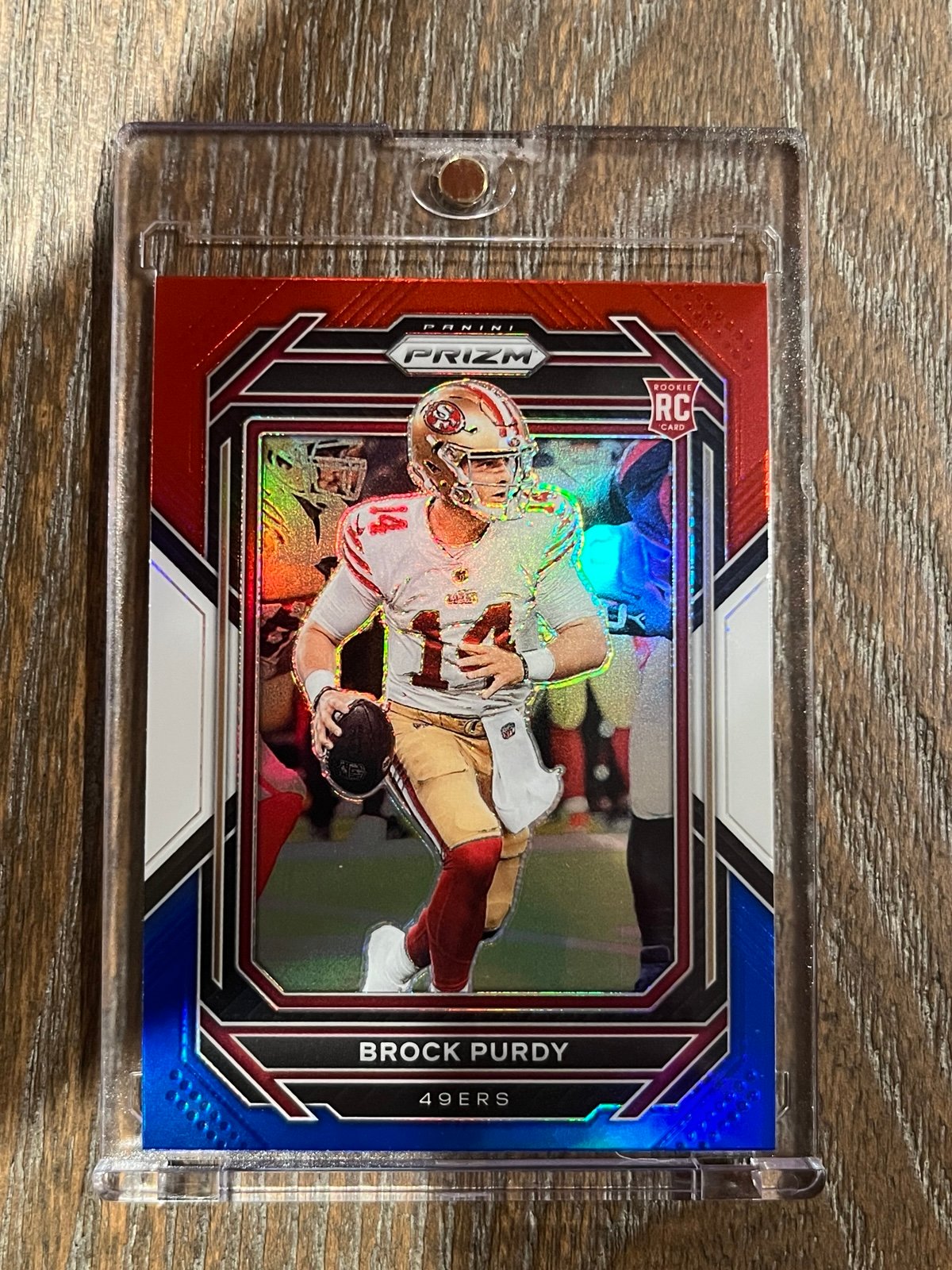 2022 Brock Purdy Panini Prizm #353 Red White Blue Rookie Card RC