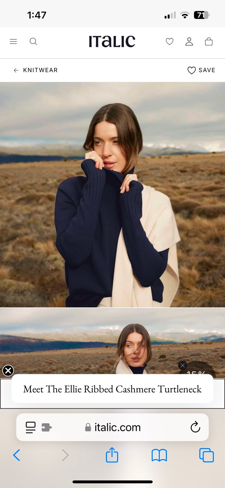 Italic cashmere sweater