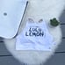Lululemon White Logo Long Line Sports Bra