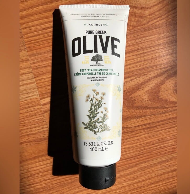 Korres Pure Greek Olive Body Cream Chamomile Tea 13.53 fl oz/ 400 ml