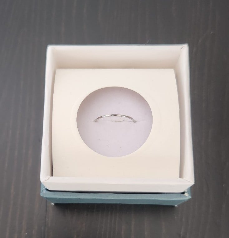 Aurate Size 4.5 White Gold Ring