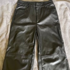 Black leather pants