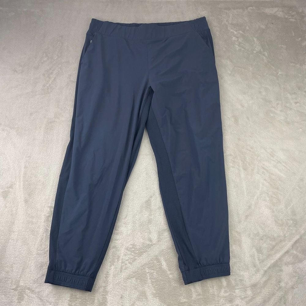 Athleta Brooklyn Joggers Plus Women 18 Navy Blue High Rise Athleisure Active