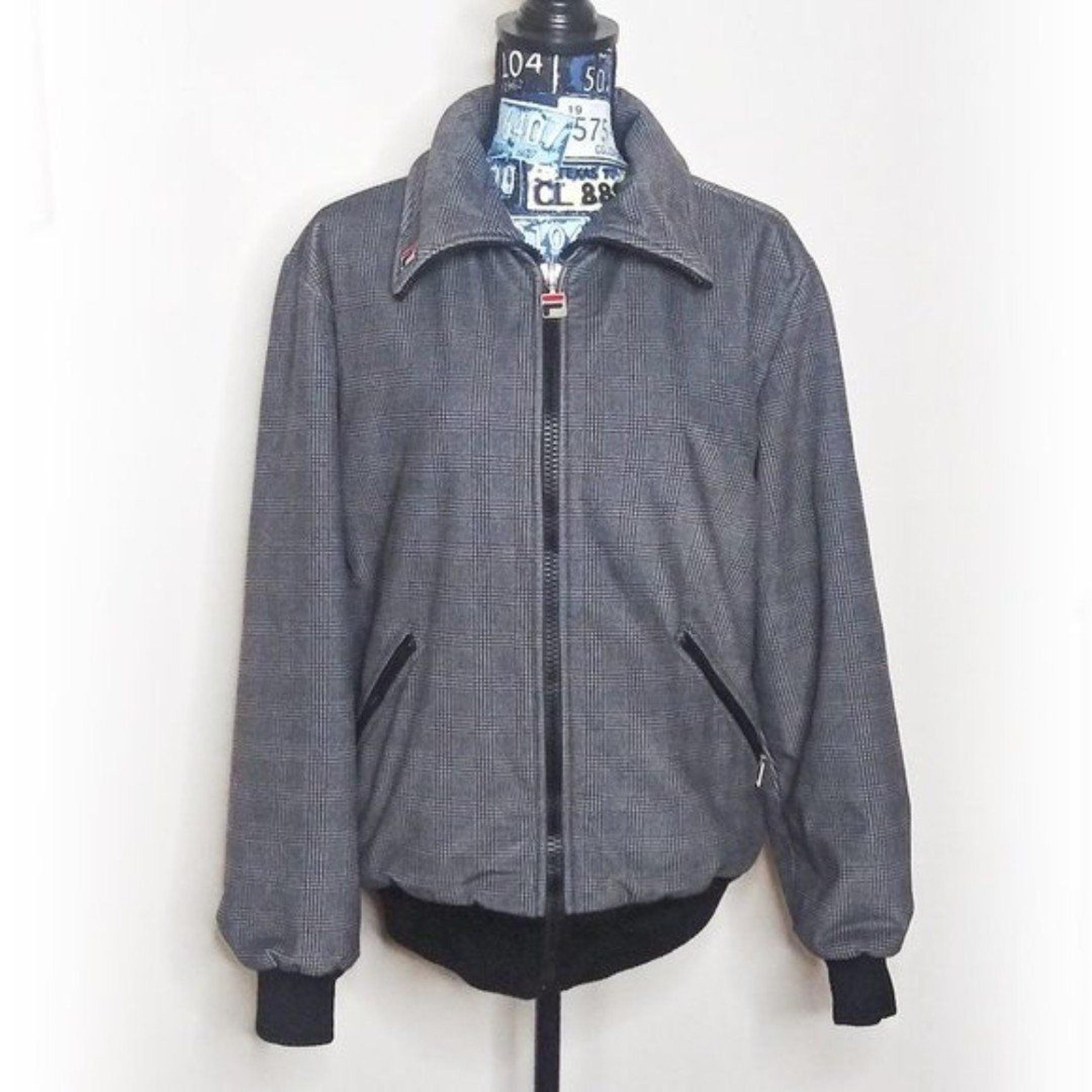 Vintage FILA Plaid Bomber Jacket FILA Maglificio Biellese F.lli s.p.a. VTG Sz 38