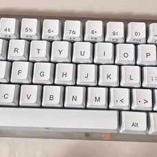 gamakay k66 led keyboard (with vaseline lubed yellow switches) + 5 switches