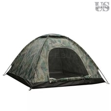 Camping Tent 3-4 Person Waterproof 4 Season Outdoor Hiking Family Camo Tents
