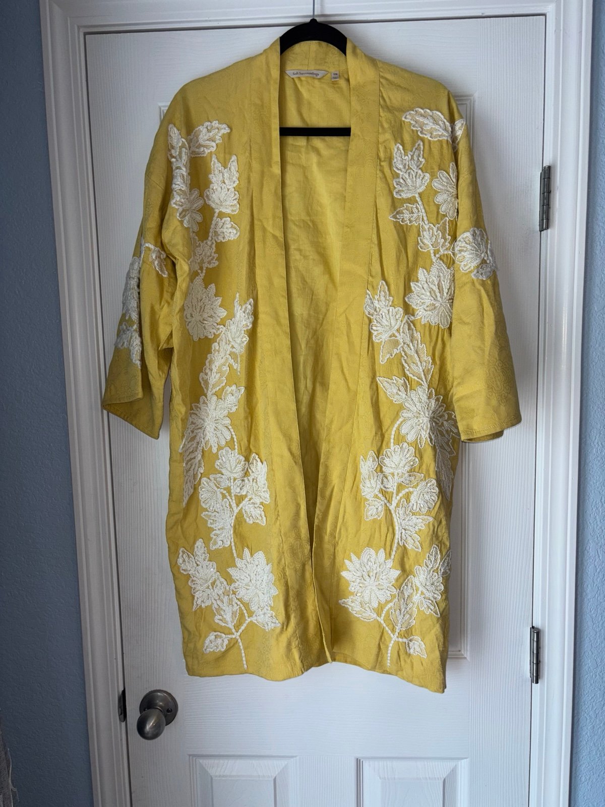 Soft Surroundings Tattan Park Topper Yellow S/M