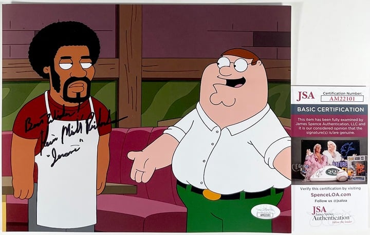 Kevin Michael Richardson Signed Family Guy Jerome 8x10 Photo Autograph JSA COA