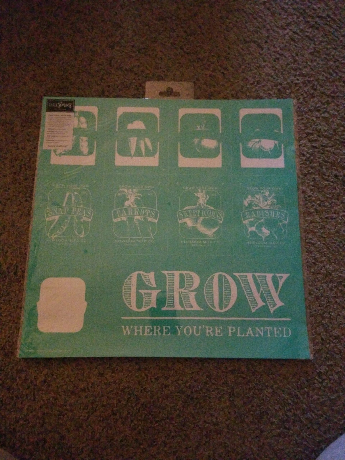 Chalk couture transfer vintage seeds 18x18