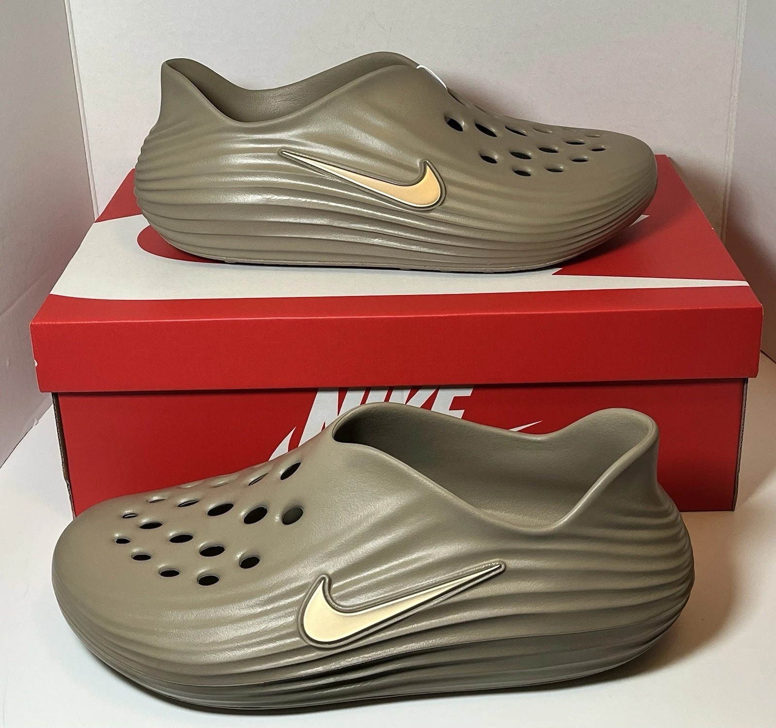 Size 12 Nike ReactX Rejuvenate Khaki Men's Shoes HV5060-200 Size 12 US Mens