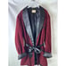 VTG 1950s Richman Brothers Velour Satin Collar Smokers Robe Red Mens Large
