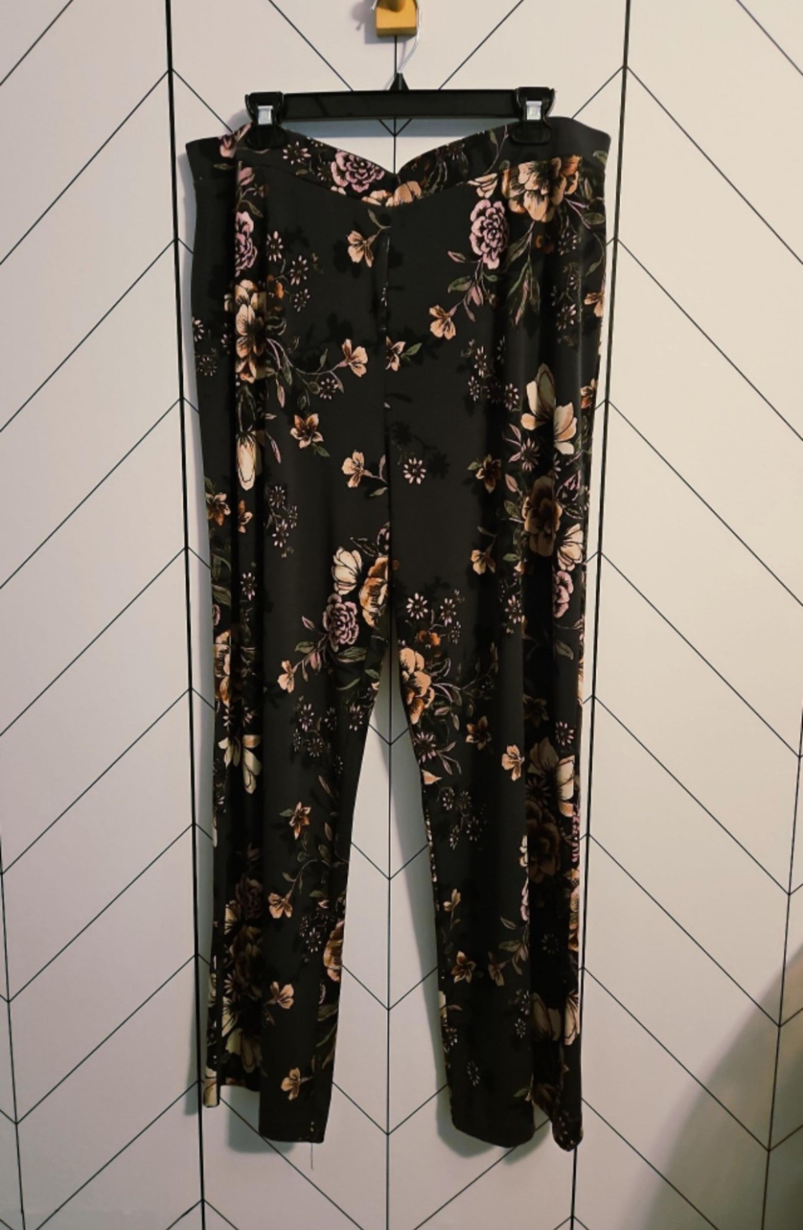 Style & Co. Floral Palazzo Pants, Size XL