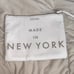 Pietro made in New York leather zip bag stone white