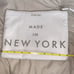 Pietro made in New York leather zip bag stone white