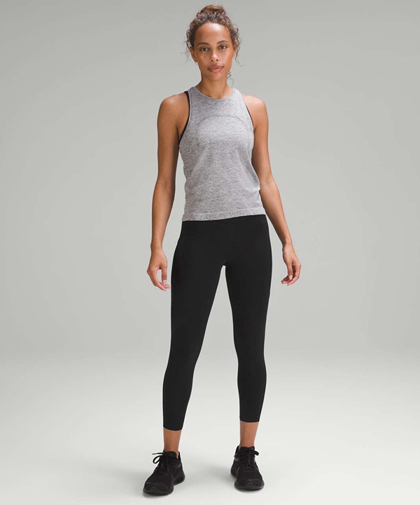 Lululemon Fast and Free High-Rise Tight 25" Pockets Black Size 10