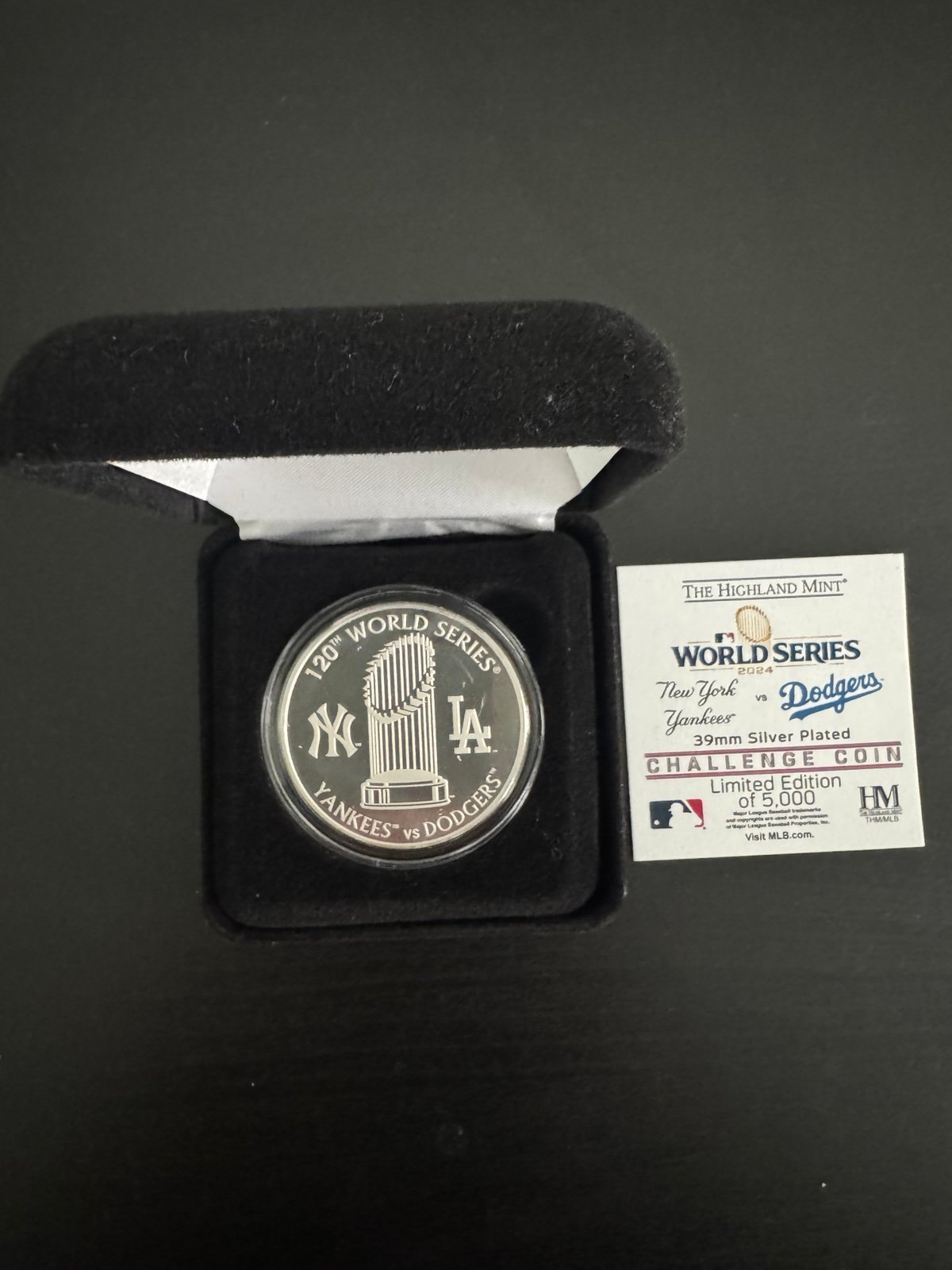 Dodgers 2024 Championship Silver Coin