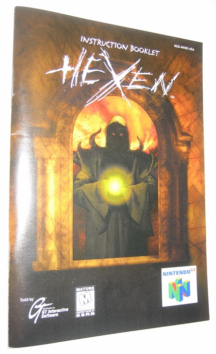 N64 Hexen 64 INSTRUCTIONS Nintendo 64 Manual ID Software