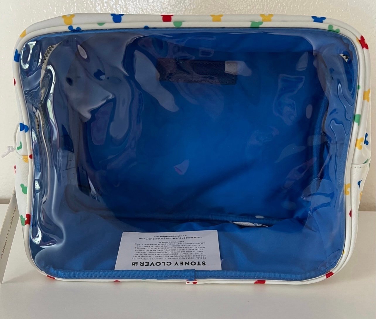 Stoney clover lane clear front large mickey confetti pouch