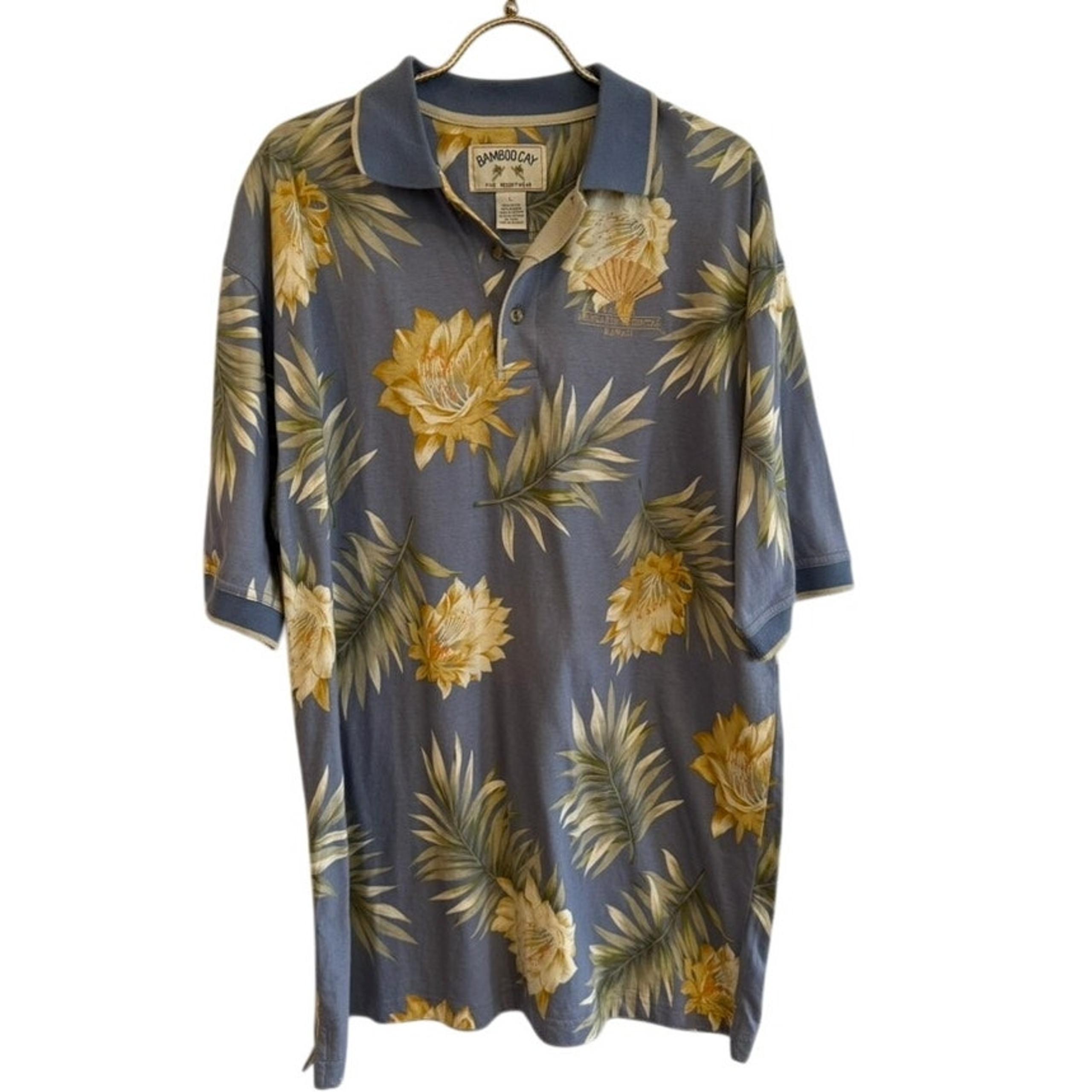 NWT Bamboo Cay Hawaiian Polo Shirt Men's XL Mandarin Oriental Resortwear Summer